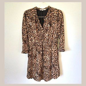 Leopard Print Dress- Office Casual, Sz Medium